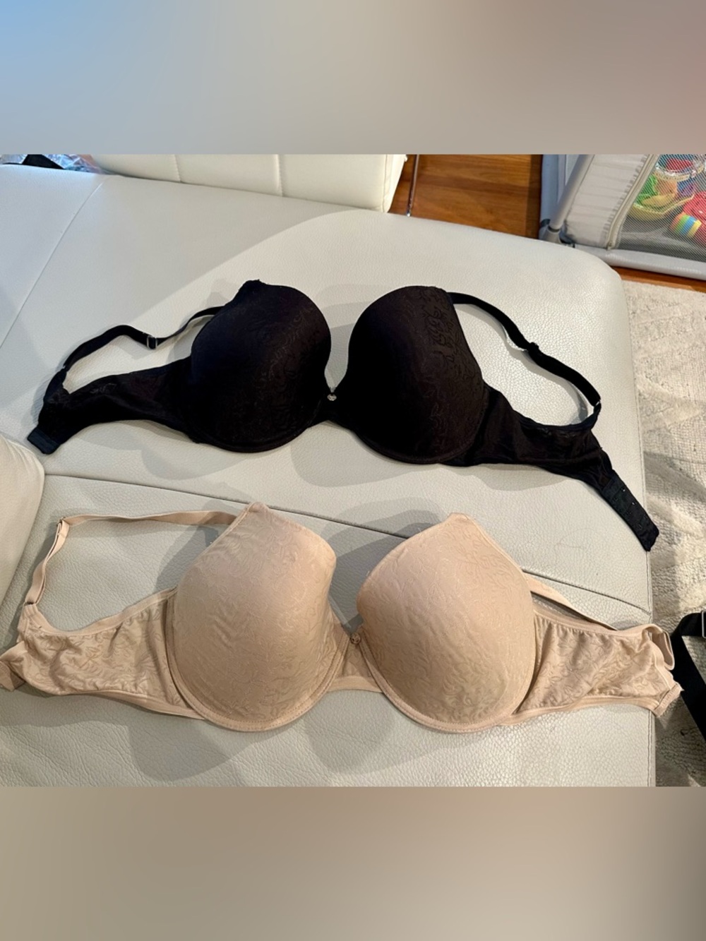 2 Natori Nursing Bras - Black and Nude